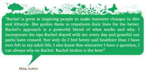 Holistic Living With Rachel Avalon - Coaching - Changing the Course of Cancer - Testimonials - Elina
