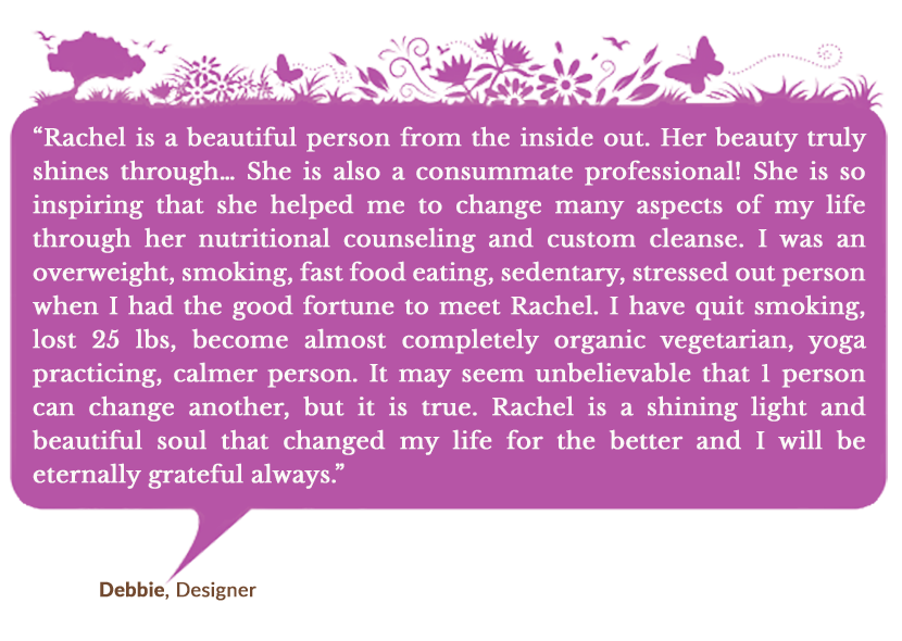 Holistic Living With Rachel Avalon - Coaching - Success Stories - Debbie